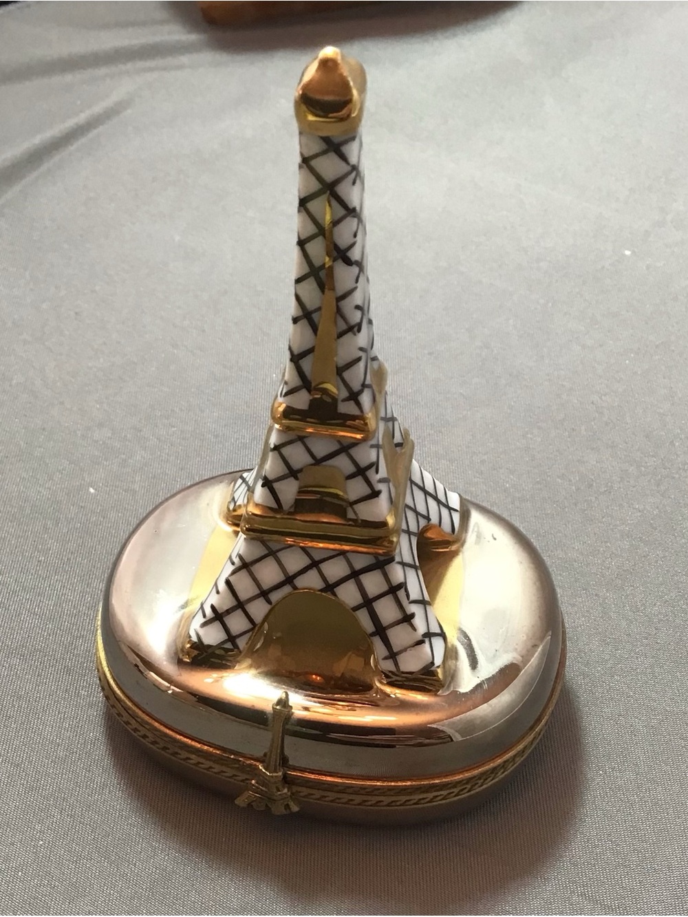 Limoges Eiffel Tower Trinket Box